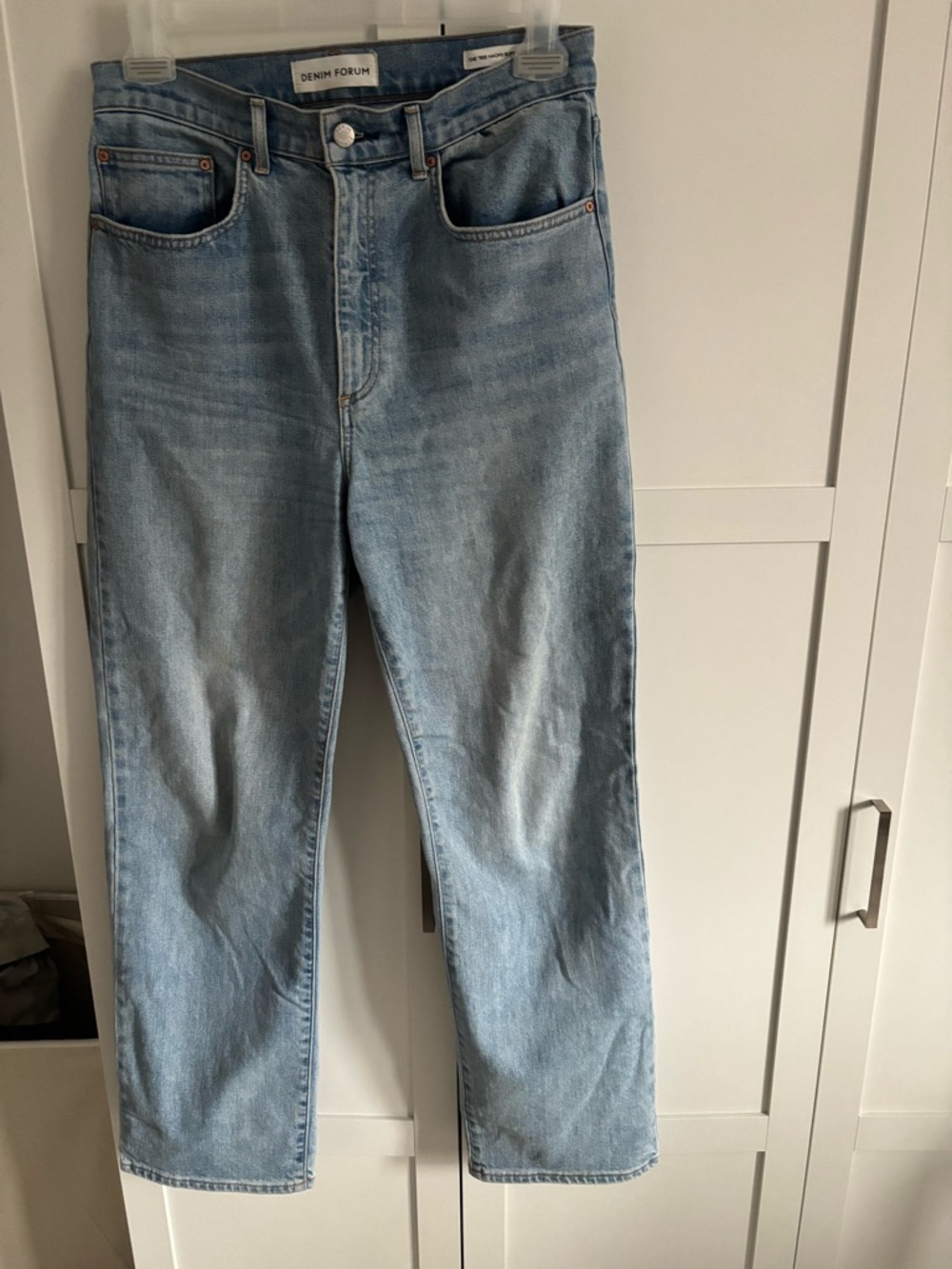 Denim Forum The '90s Naomi Super Hi Stovepipe Jean Size 31